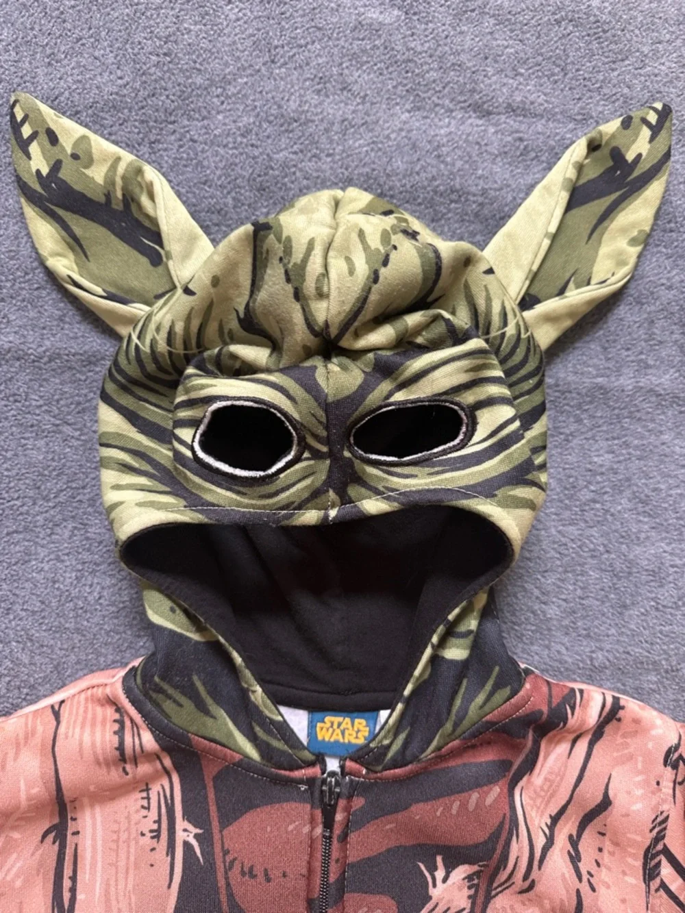 Star Wars Yoda Hoodie Boys Sz S Collectors Piece Comic Jedi‎